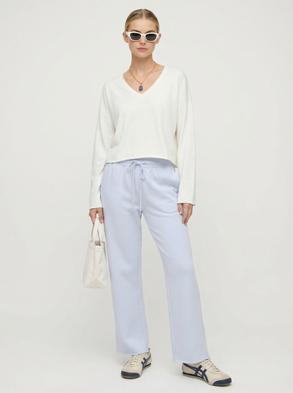 Luxe Raw Edge Sweatpant