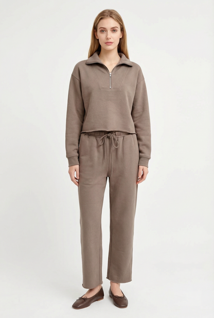 Luxe Raw Edge Sweatpant