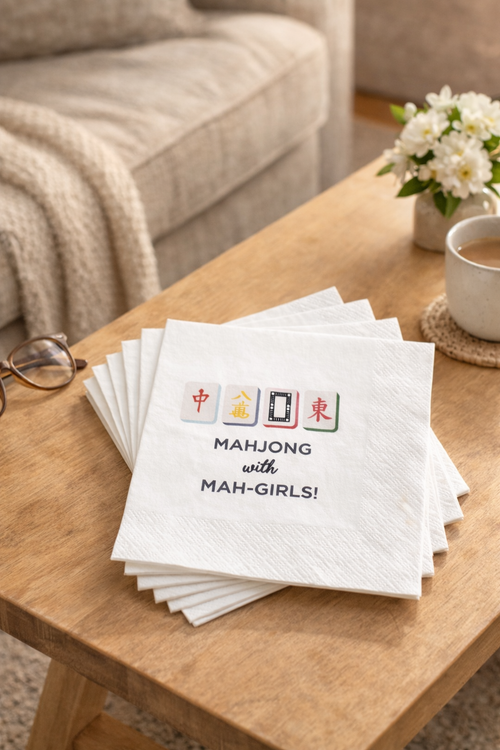 Mah Girls cocktail Napkins