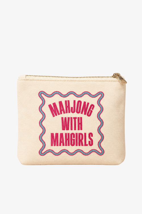 Mahjong With My Girls Canvas Card Holder