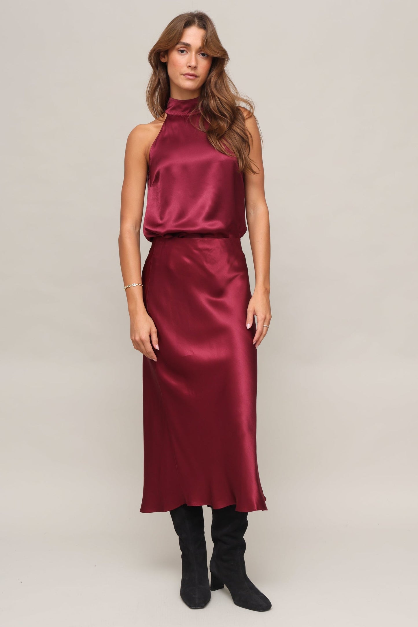 Maya Satin Skirt
