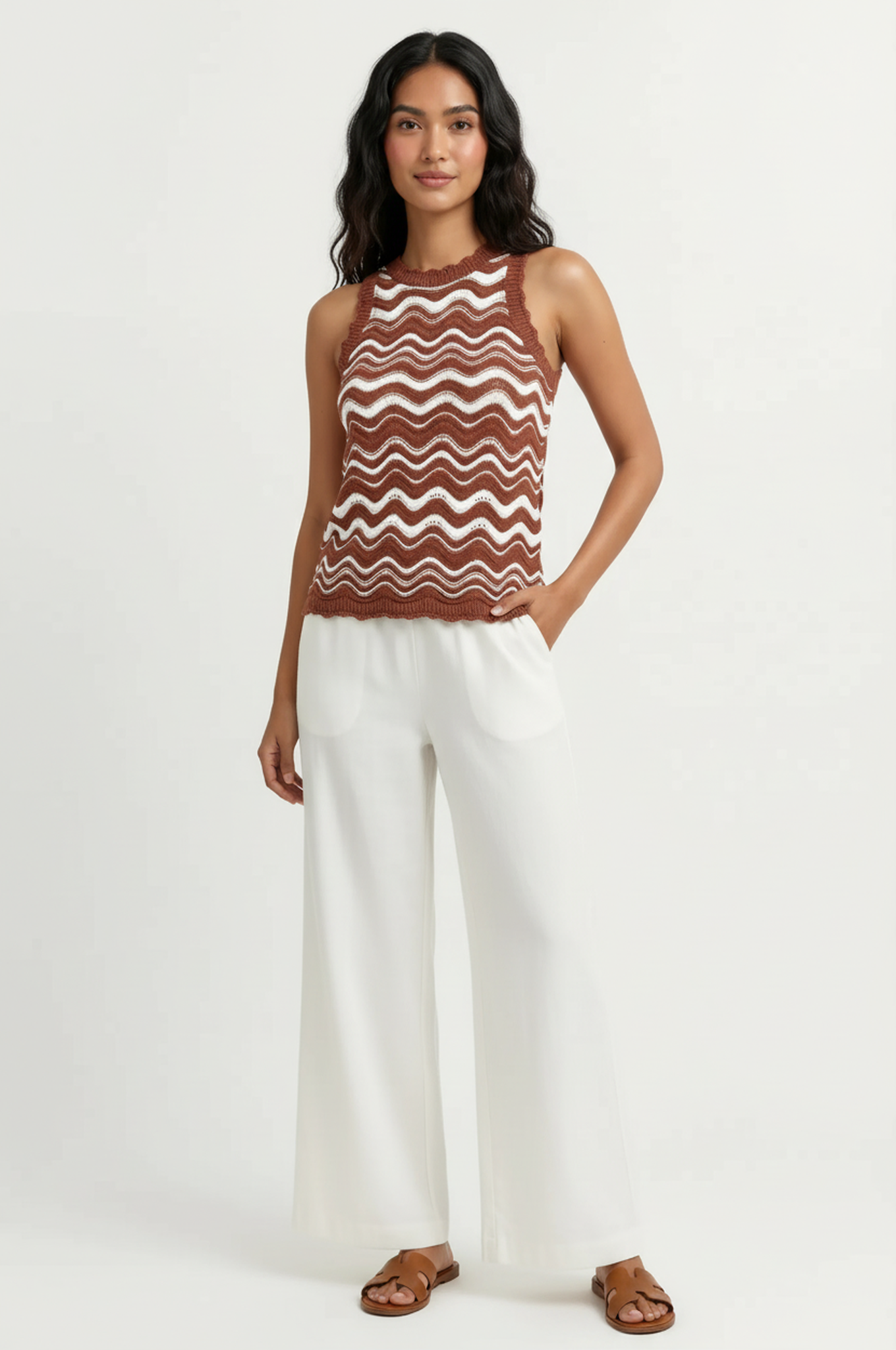 Missi Chevron Sweater Tank