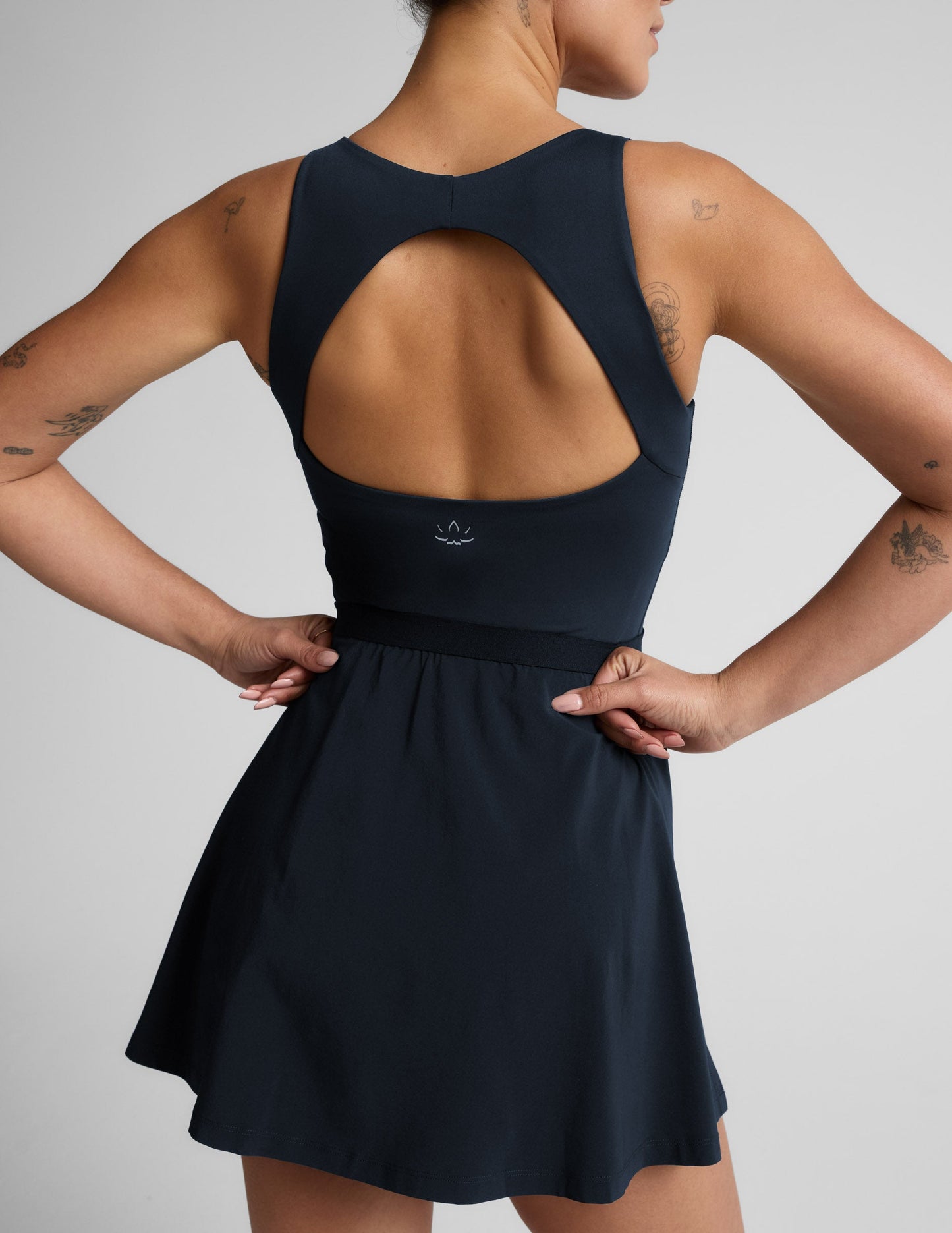 Score Pleated Dress