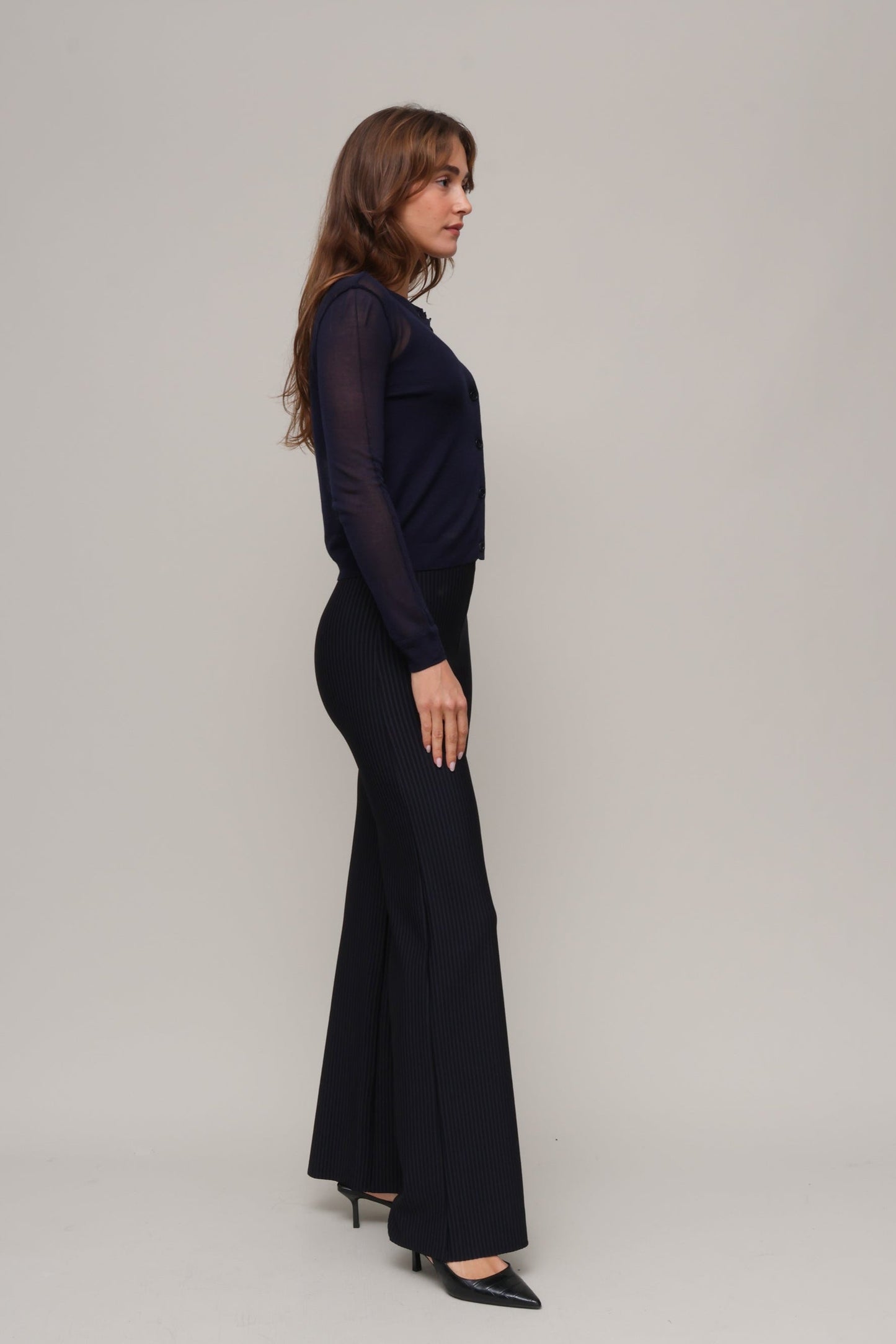 Neoprene Ceo Stripe Wide Leg