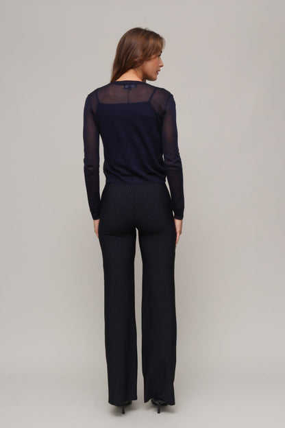 Neoprene Ceo Stripe Wide Leg