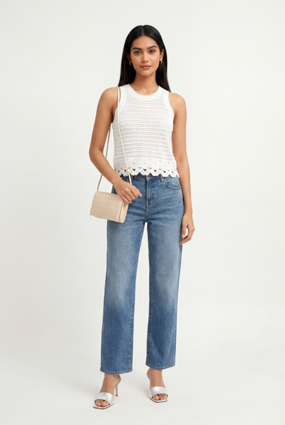 Nicole Open Stitch Sweatertank