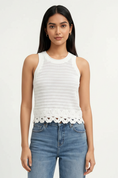 Nicole Open Stitch Sweatertank