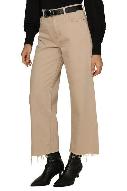 Nori Khaki Cropped Wide Leg