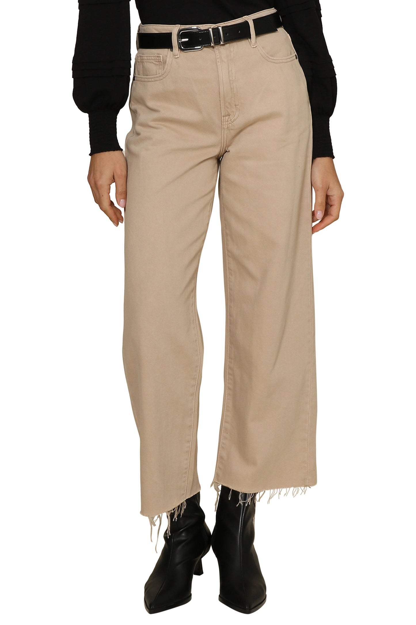 Nori Khaki Cropped Wide Leg