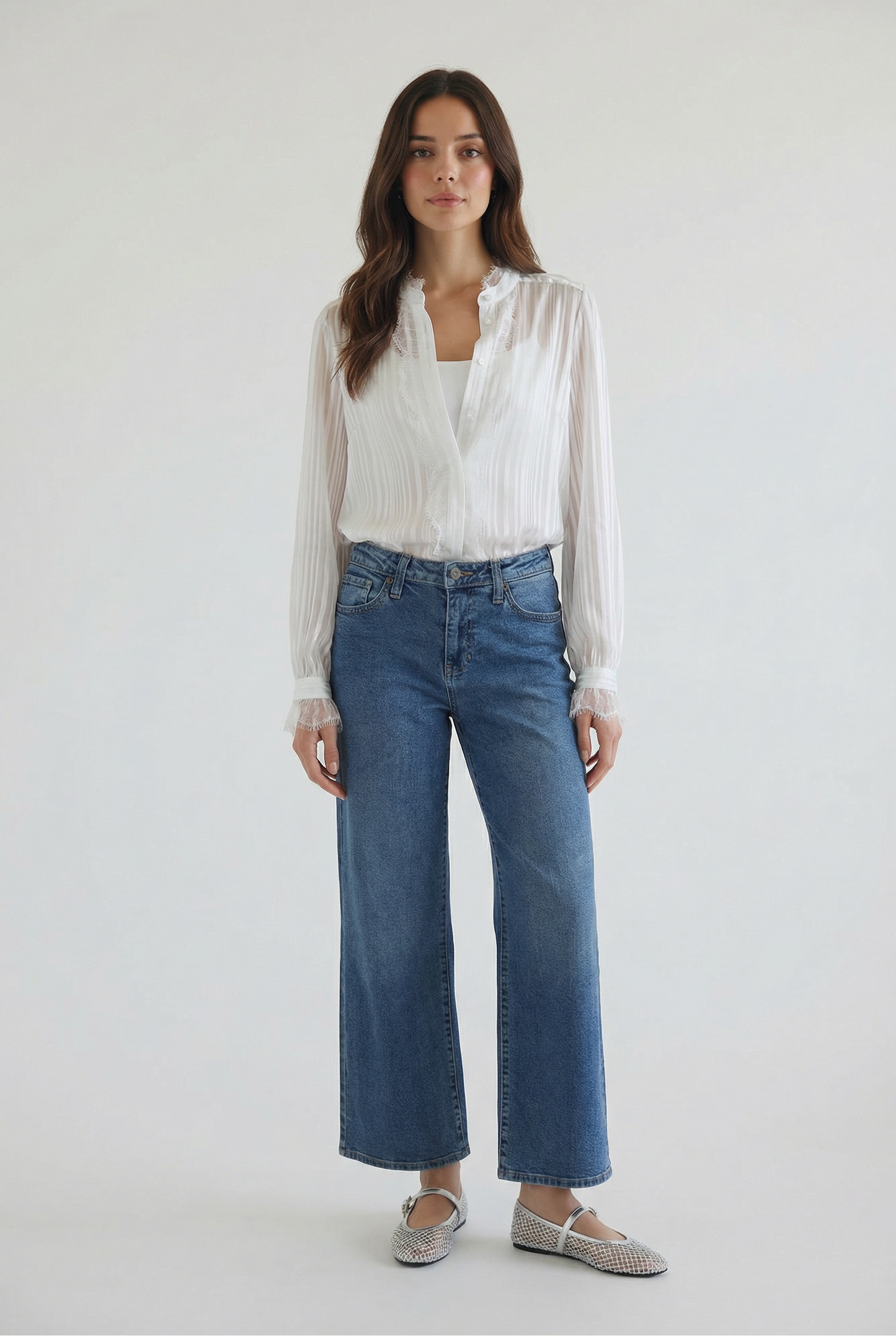 Pamela Satin Stripe Top