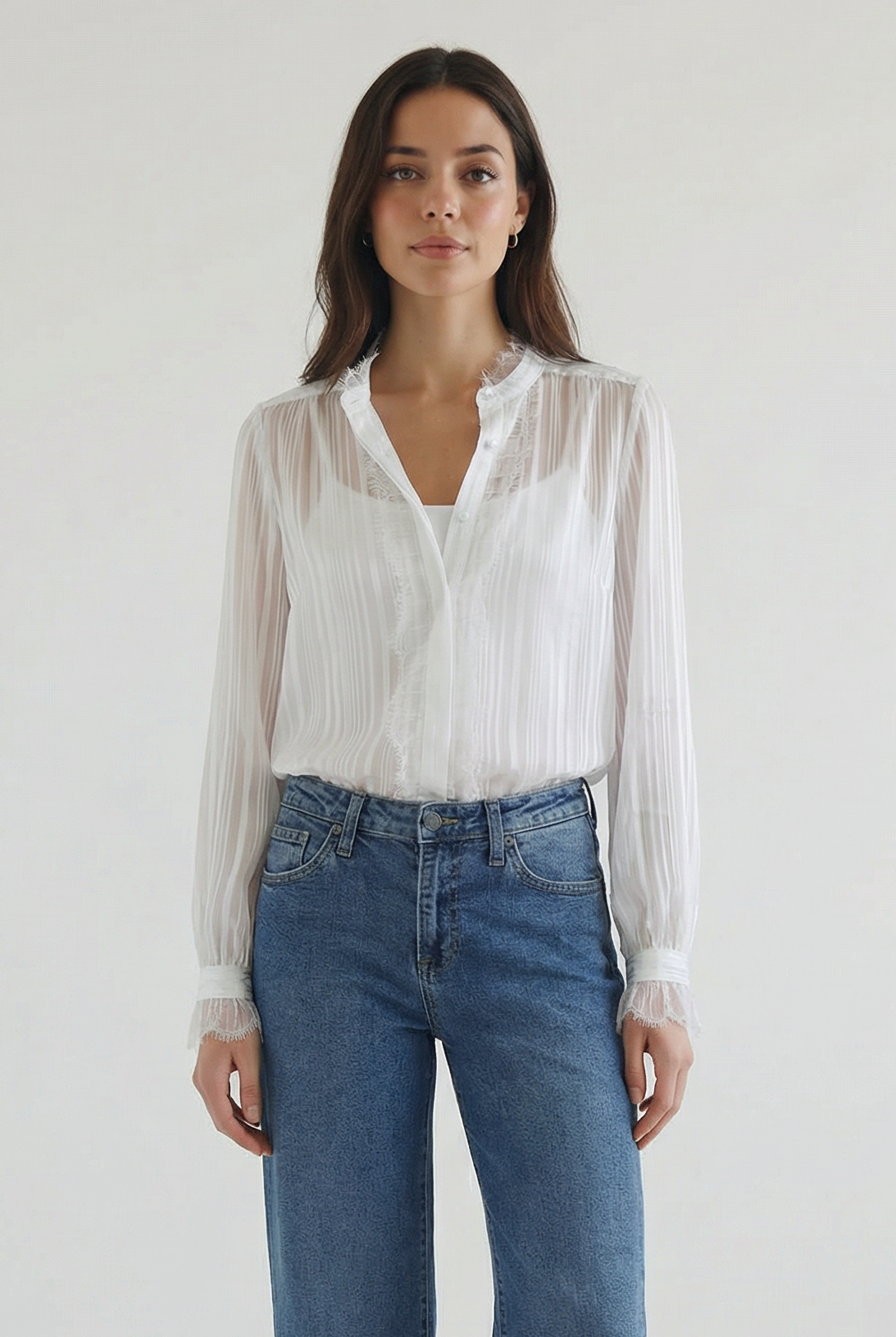 Pamela Satin Stripe Top