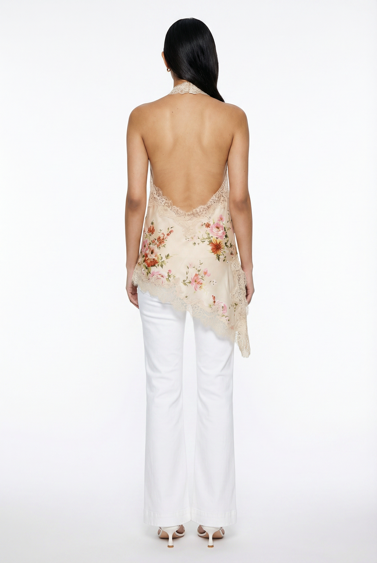 Penelope Lace Trim Floral Top