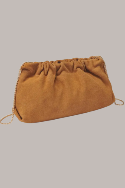 Penelope Large Suede Clutch