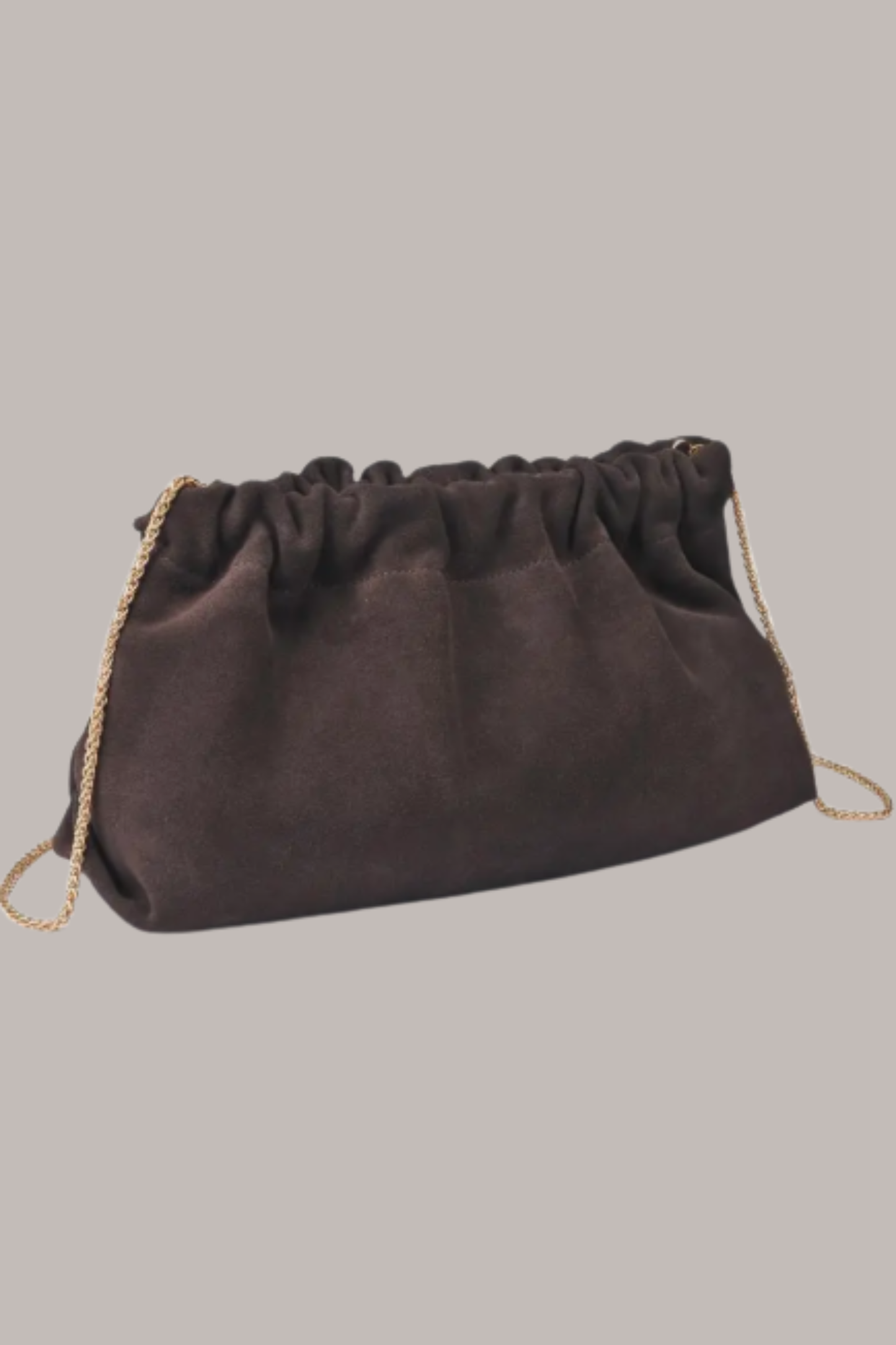 Penelope Large Suede Clutch