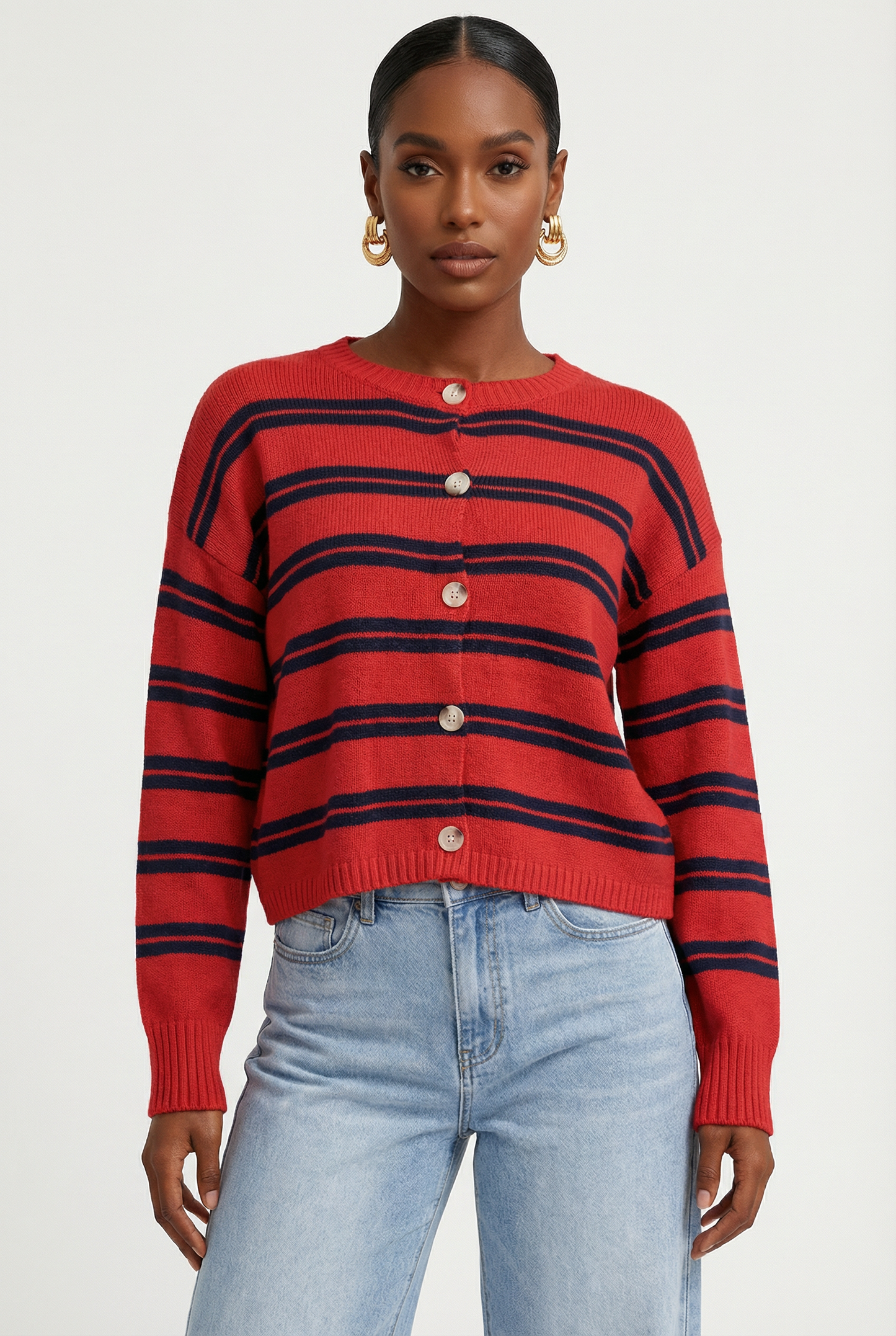 Prep School Stripe Cardigan
