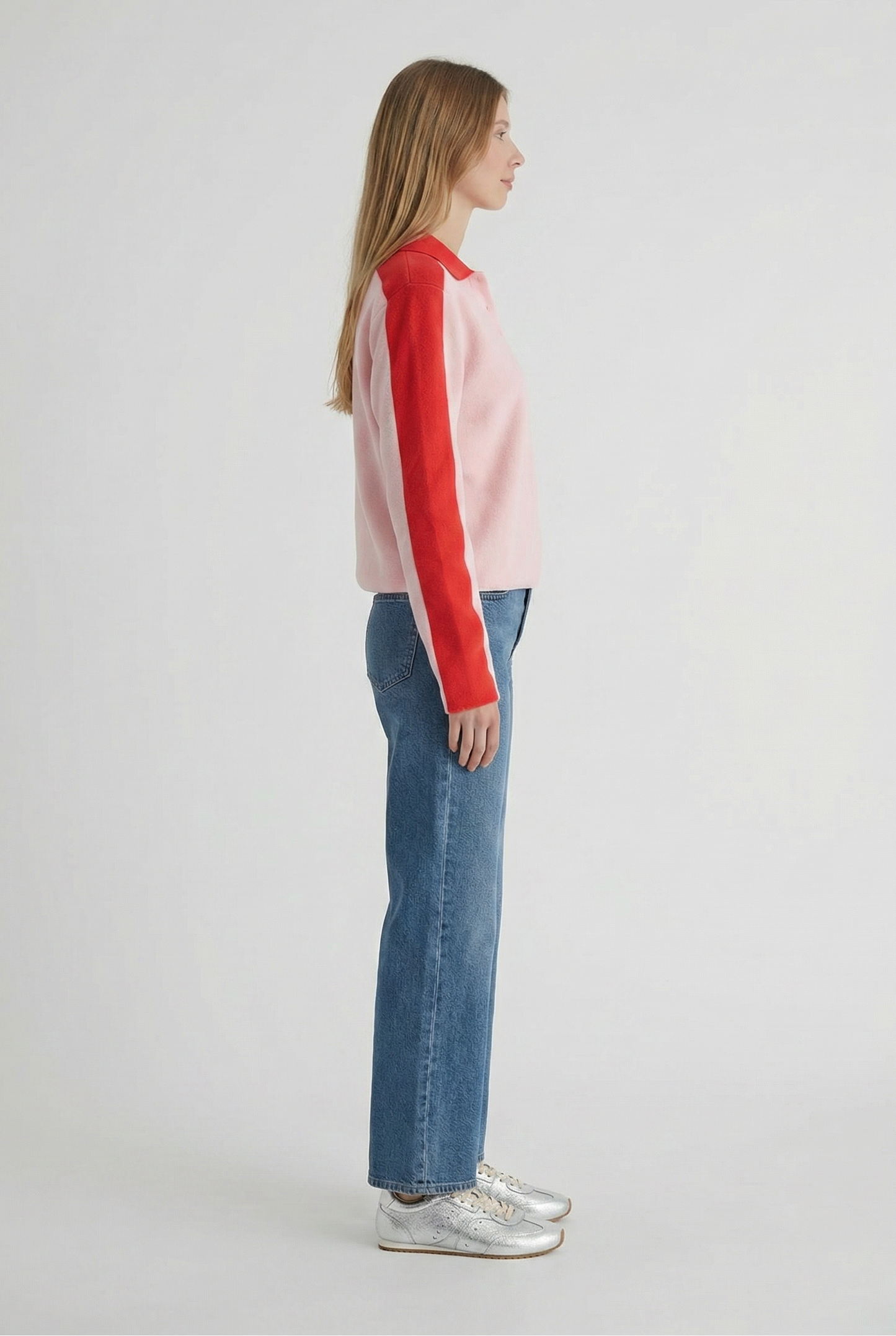 Racer Stripe Polo Sweater
