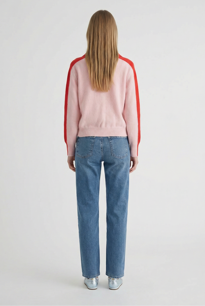 Racer Stripe Polo Sweater