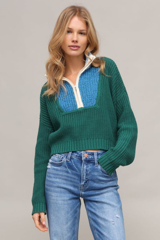 Rachel 1/4 Zip Sweater