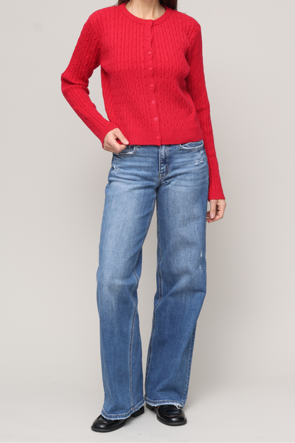Ralfi Cable Cardigan