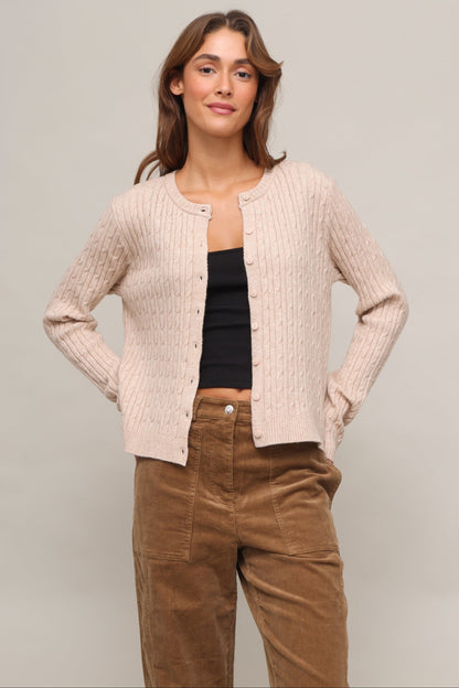 Ralfi Cable Cardigan