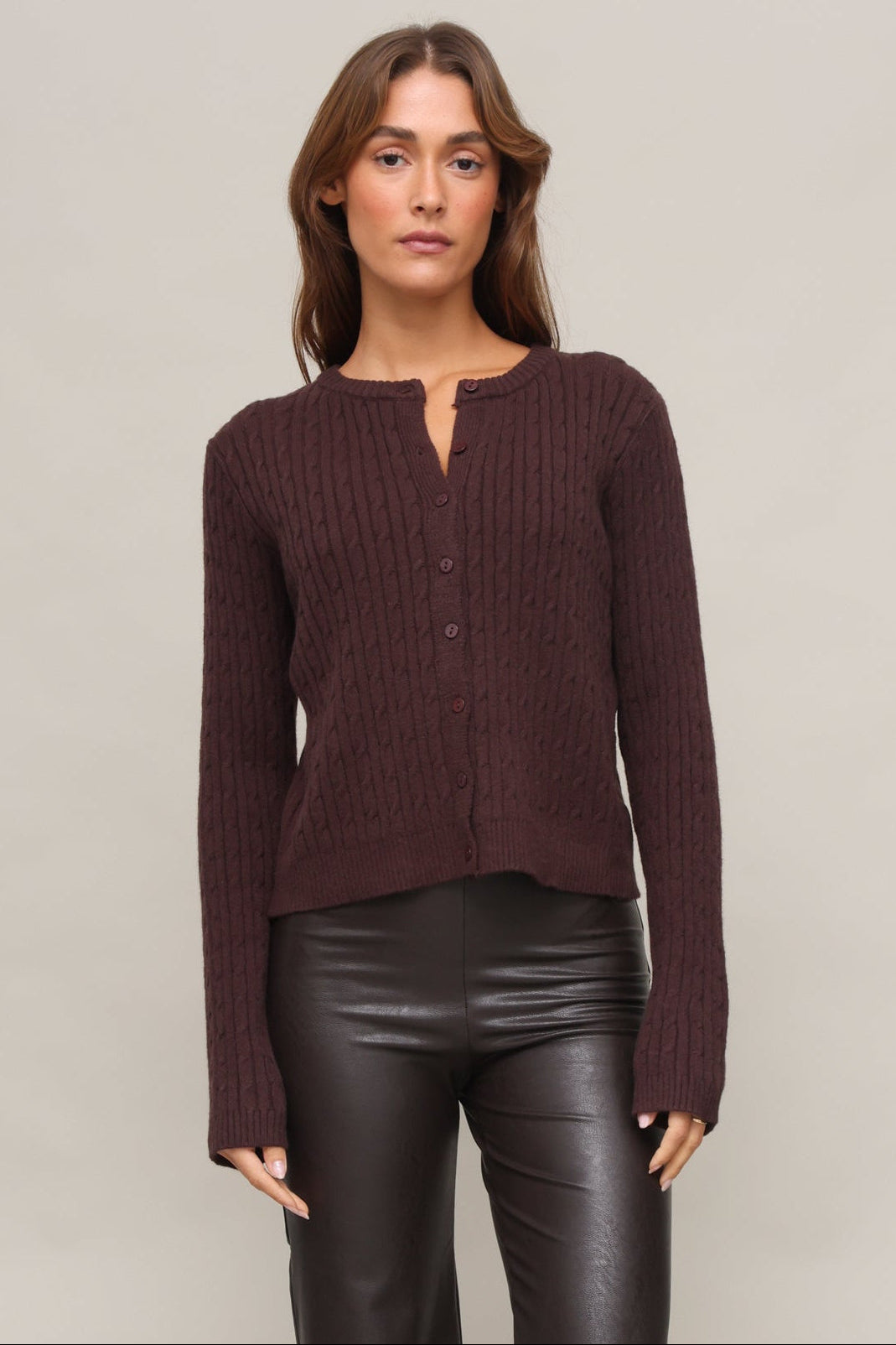 Ralfi Cable Cardigan