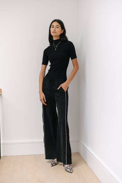 Rebecca Ribbed Mock Neck Sweater