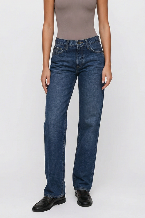 Relaxed Waist Straight Leg