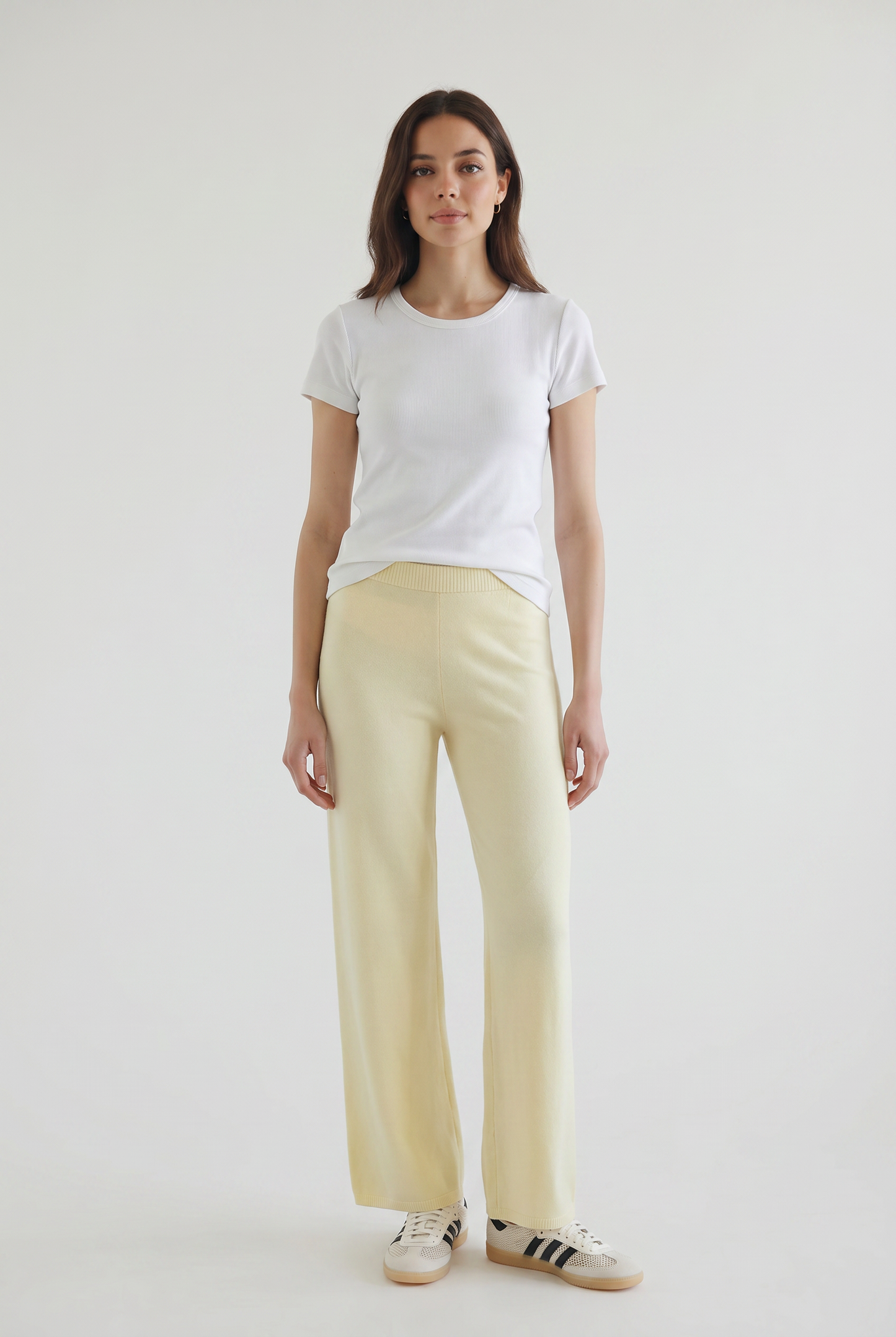 Ribbed Crew Neck T-shirt