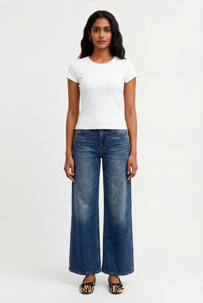 Ribbed Crewneck T-shirt