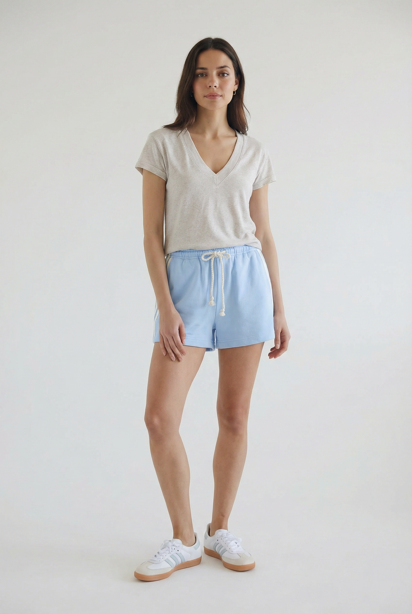 Rosie Linen Jersey V-Neck Tee