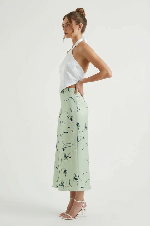 Sara Twist Neck Tie Back Top