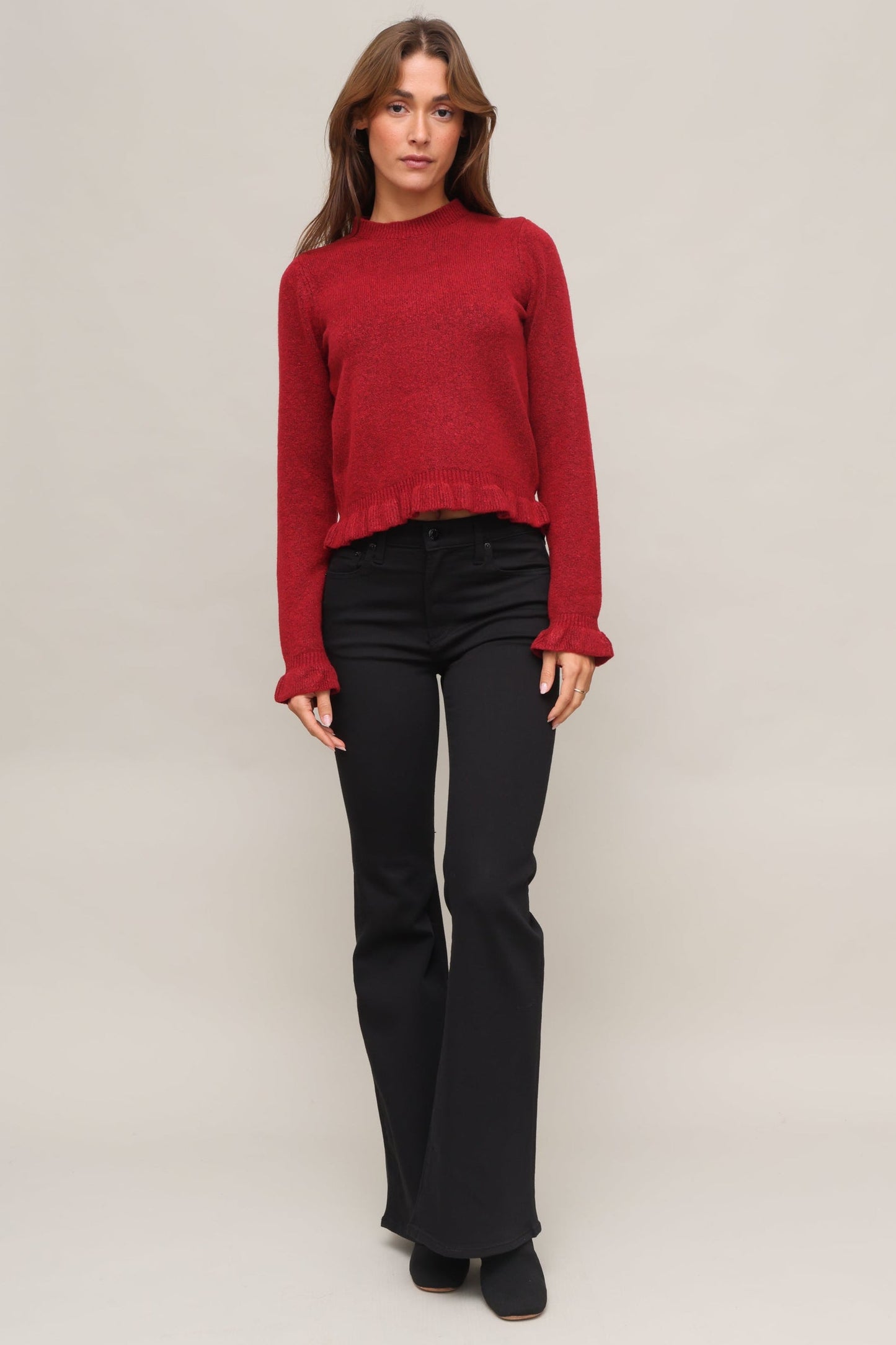 Seraphina Soft Ruffle Sweater