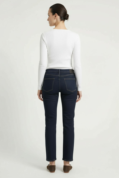 Sienna Luxe Rib Crop Long Sleeve