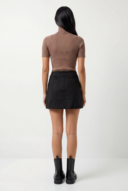Sundown Suede Mini Skirt