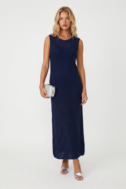 Sunriser Crochet Tie Back Dress