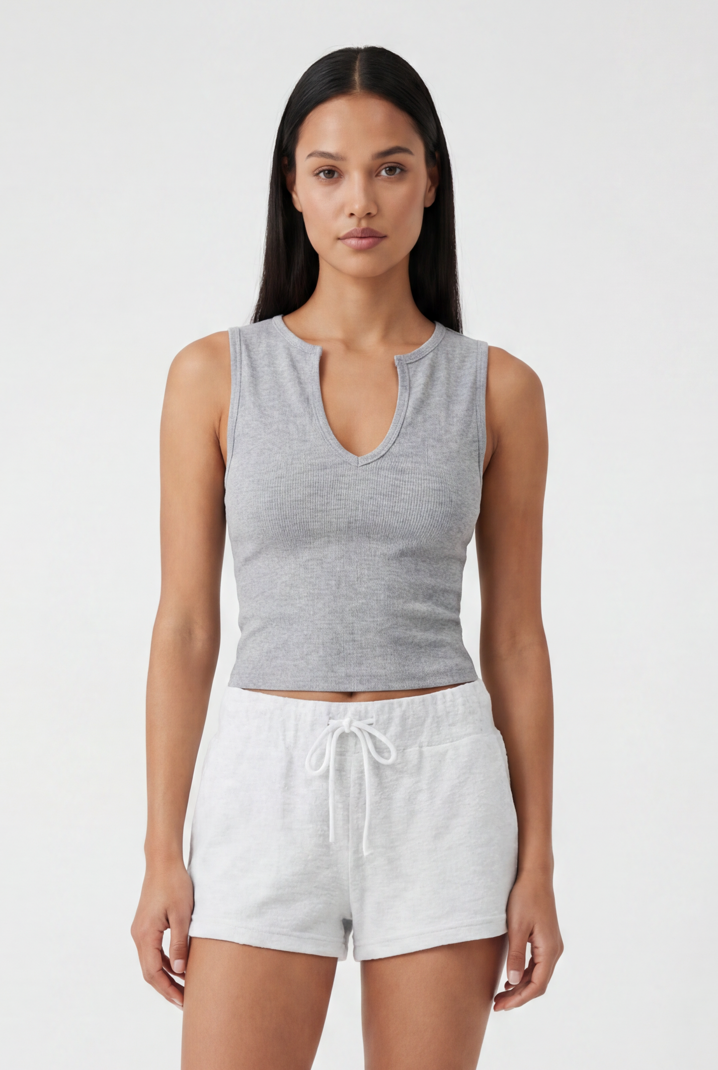 The Easy V Neck Rib Tank