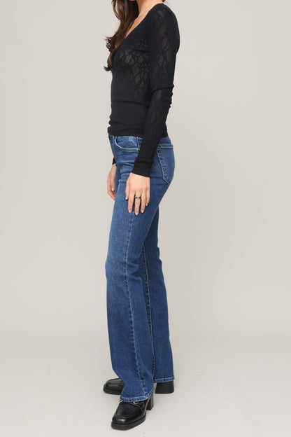 Tibi Scoop Mesh Sweater