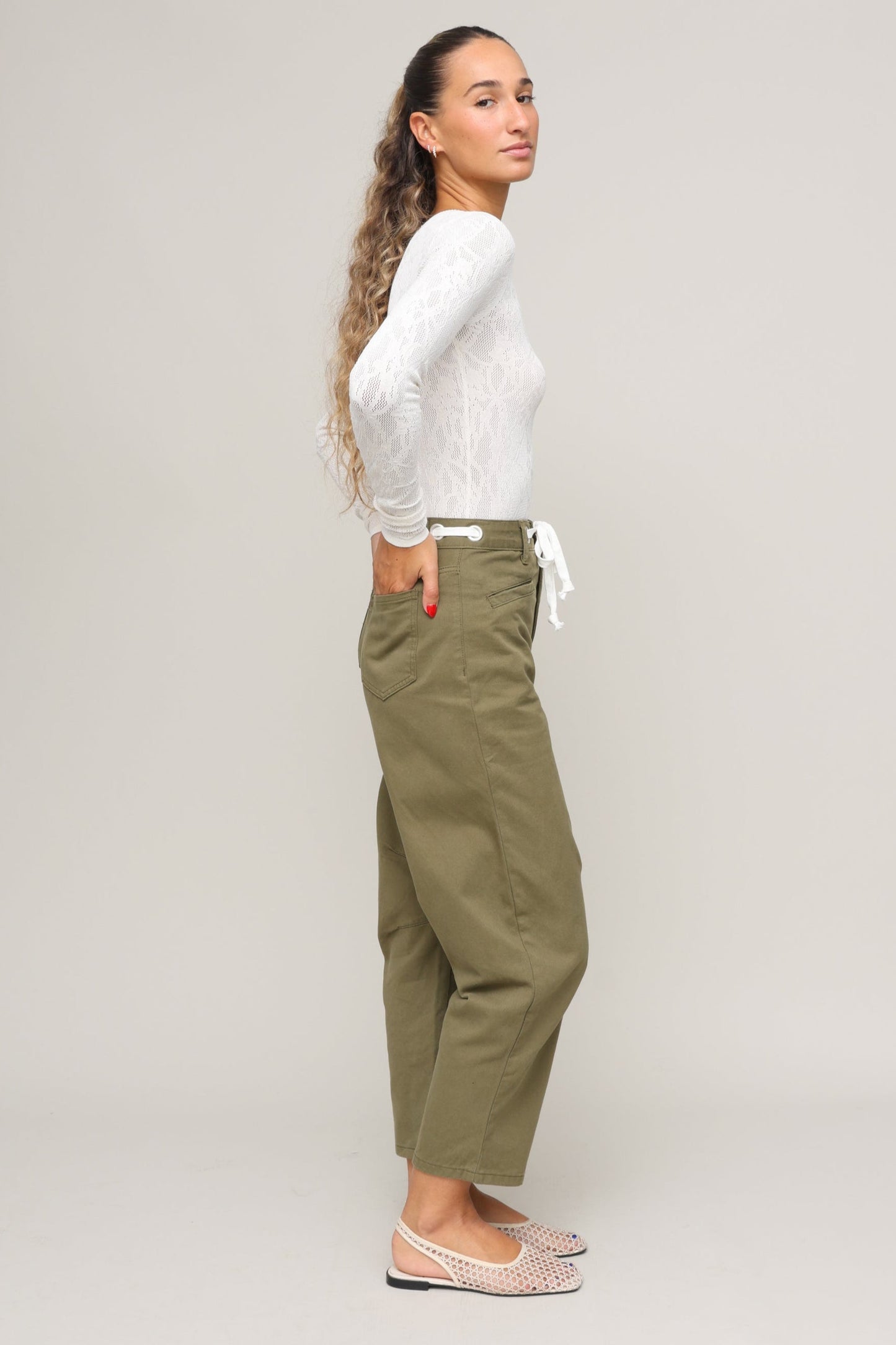 Tibi Scoop Mesh Sweater