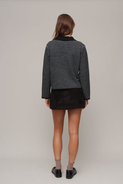 Tom Tom Striped Polo Sweater