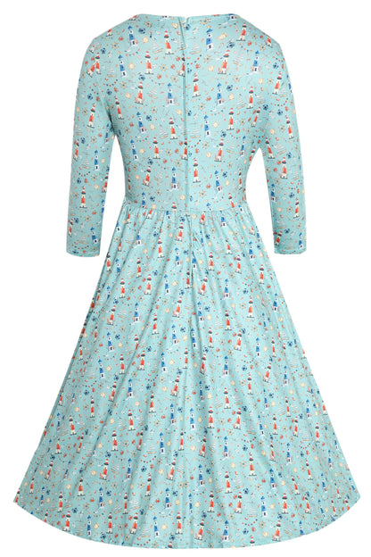 Billie Nautical Lighthouse Day Dress