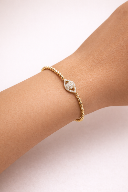 Zanya Cz Evil Eye Ball Bracelet