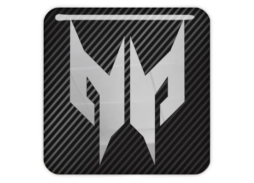 Acer Predator 1"x1" Chrome Effect Domed Case Badge / Sticker Logo