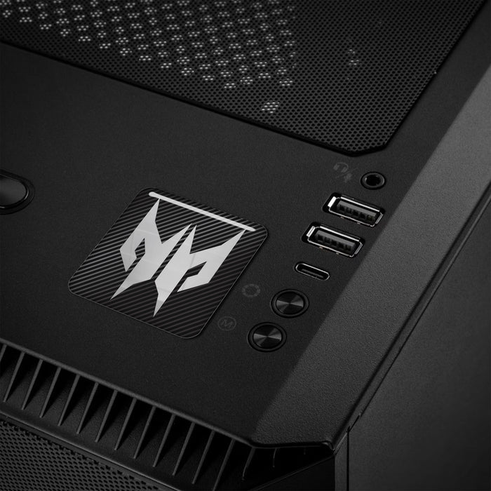 Acer Predator 1"x1" Chrome Effect Domed Case Badge / Sticker Logo