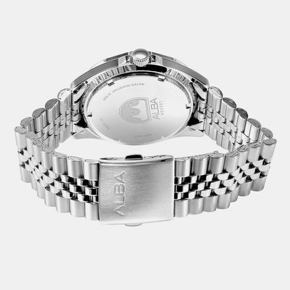 Active Men Quartz Red Dial Analog Stainless Steel Watch AV3581X1