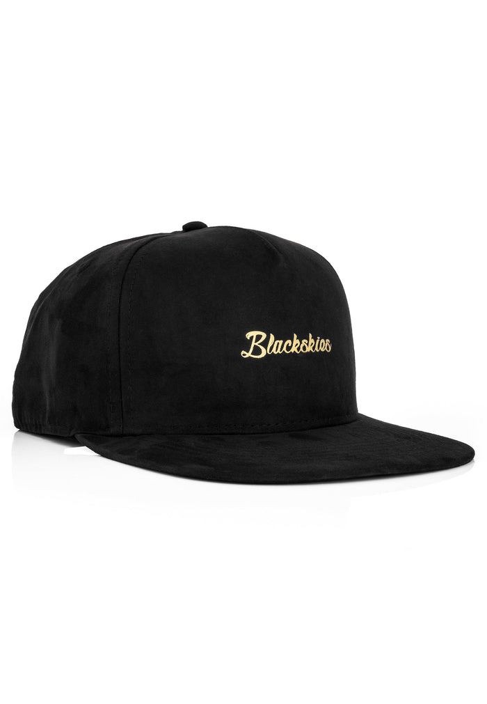 Blackskies-Aegis-Snapback-Cap-Black-Suede-Side