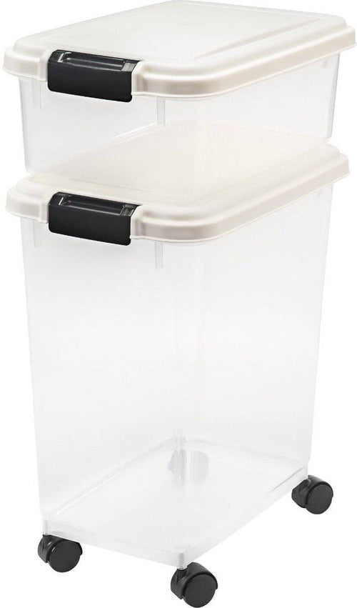Airtight Pet Food and Treat Storage Combo with Scoop - image 2#color_white