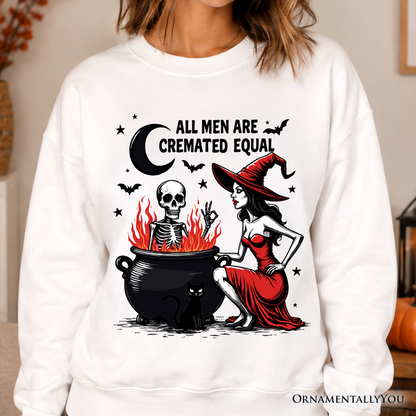 All Men Are Cremated Equal Halloween Sweatshirt
