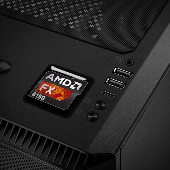 AMD FX 8150 1"x1" Chrome Effect Domed Case Badge / Sticker Logo