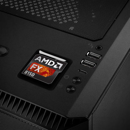 AMD FX 8150 1"x1" Chrome Effect Domed Case Badge / Sticker Logo