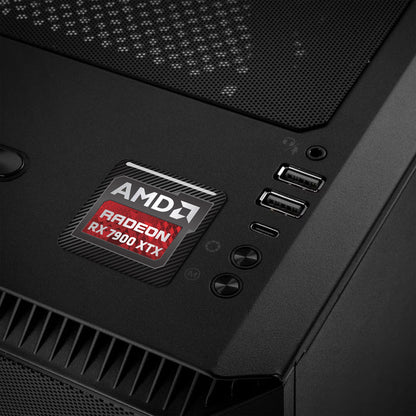 AMD Radeon RX 7900 XTX 1"x1" Chrome Effect Domed Case Badge / Sticker Logo